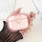 For AirPods Pro 2  Magnetic Clear Armor TPU TWS Earphone Case(Pink) - 1