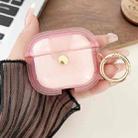 For AirPods 3 Magnetic Clear Armor TPU TWS Earphone Case(Pink) - 1