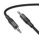 hoco UPA27 Crystal Clear AUX 3.5mm to 3.5mm Audio Adapter Cable(Black) - 1