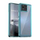 For Asus Zenfone 11 Ultra Colorful Series Acrylic Hybrid TPU Phone Case(Transparent Blue) - 1