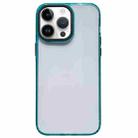 For iPhone 14 Pro 2 in 1 Acrylic Transparent Shockproof Phone Case(Green) - 1
