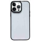 For iPhone 14 Pro Max 2 in 1 Acrylic Transparent Shockproof Phone Case(Black) - 1