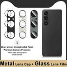 For Sony Xperia 1 V IMAK Metal Armor Premium Camera Protector Film(Black) - 3