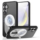 For Samsung Galaxy S24 FE 5G Heat Dissipation Aromatherapy MagSafe Holder Phone Case(Silver) - 1