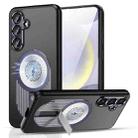 For Samsung Galaxy S24 FE 5G Heat Dissipation Aromatherapy MagSafe Holder Phone Case(Purple) - 1