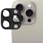 For iPhone 15 Pro Max / 15 Pro IMAK Metal Armor Premium Camera Protector Film(Black) - 1