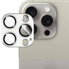 For iPhone 15 Pro Max / 15 Pro IMAK Metal Armor Premium Camera Protector Film(Silver) - 1