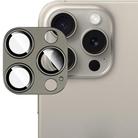 For iPhone 15 Pro Max / 15 Pro IMAK Metal Armor Premium Camera Protector Film(Grey) - 1