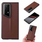 For Honor Magic V2 RSR Porsche Design PU Leather PC Phone Case(Brown) - 1