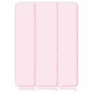 For iPad 10.2 2021 / 2020 / 10.5 Acrylic 3-Fold Solid Color Smart Leather Tablet Case(Pink) - 2