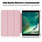 For iPad 10.2 2021 / 2020 / 10.5 Acrylic 3-Fold Solid Color Smart Leather Tablet Case(Pink) - 4