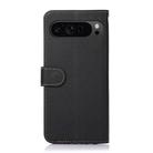 For Google Pixel 10 / 9 KHAZNEH Litchi Texture Leather RFID Phone Case(Black) - 3