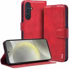 For Samsung Galaxy S24 5G IMAK Count Series Flip Leather Phone Case(Red) - 1