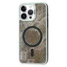 For iPhone 13 Pro Contrast Color Denim MagSafe Magnetic Phone Case(Grey) - 1