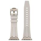 For Apple Watch Series 9 45mm Stone Grain Liquid Silicone Watch Band(Titanium Starlight) - 2