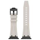 For Apple Watch Series 4 44mm Stone Grain Liquid Silicone Watch Band(Black Starlight) - 2