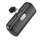 Hoco J116 5000mAh Cool Charging Pocket Digital Display Power Bank, Interface:USB-C / Type-C(Black) - 1
