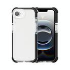 For iPhone 16e Acrylic Full Coverage Shockproof Phone Case(Black + Transparent) - 1