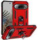 For Google Pixel 9 Pro XL Shockproof TPU + PC Phone Case with Holder(Red) - 1