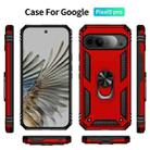 For Google Pixel 9 Pro XL Shockproof TPU + PC Phone Case with Holder(Red) - 2