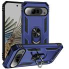 For Google Pixel 9 Pro XL Shockproof TPU + PC Phone Case with Holder(Blue) - 1