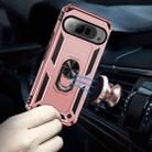 For Google Pixel 9 Pro XL Shockproof TPU + PC Phone Case with Holder(Rose Gold) - 3