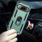 For Google Pixel 9 Pro XL Shockproof TPU + PC Phone Case with Holder(Dark Green) - 3