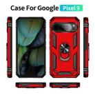 For Google Pixel 9 Shockproof TPU + PC Phone Case with Holder(Red) - 2