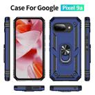 For Google Pixel 9a Shockproof TPU + PC Phone Case with Holder(Blue) - 2