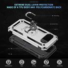 For Google Pixel 9a Shockproof TPU + PC Phone Case with Holder(Silver) - 3