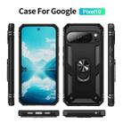 For Google Pixel 10 Shockproof TPU + PC Phone Case with Holder(Black) - 2
