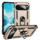 For Google Pixel 10 Shockproof TPU + PC Phone Case with Holder(Gold) - 1
