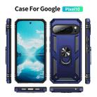For Google Pixel 10 Shockproof TPU + PC Phone Case with Holder(Blue) - 2