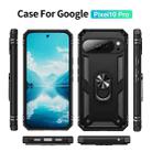 For Google Pixel 10 Pro Shockproof TPU + PC Phone Case with Holder(Black) - 2