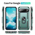 For Google Pixel 10 Pro Shockproof TPU + PC Phone Case with Holder(Dark Green) - 2