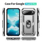 For Google Pixel 10 Pro Shockproof TPU + PC Phone Case with Holder(Silver) - 2