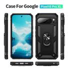 For Google Pixel 10 Pro XL Shockproof TPU + PC Phone Case with Holder(Black) - 2