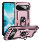 For Google Pixel 10 Pro XL Shockproof TPU + PC Phone Case with Holder(Rose Gold) - 1