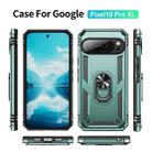 For Google Pixel 10 Pro XL Shockproof TPU + PC Phone Case with Holder(Dark Green) - 2
