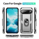 For Google Pixel 10 Pro XL Shockproof TPU + PC Phone Case with Holder(Silver) - 2