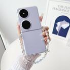 For Huawei Pocket 2 Coloured Drawing PC Side Buckle Bead Bracelet Full Coverage Shockproof Phone Case(Transparent) - 3