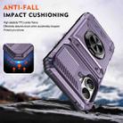 For iPhone 17 TPU+PC Shockproof Card Phone Case with Metal Ring Holder(Purple) - 3