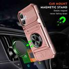 For iPhone 17 TPU+PC Shockproof Card Phone Case with Metal Ring Holder(Rose Gold) - 2