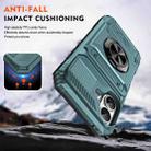 For iPhone 17 TPU+PC Shockproof Card Phone Case with Metal Ring Holder(Green) - 3