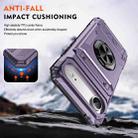 For iPhone 17 Air TPU+PC Shockproof Card Phone Case with Metal Ring Holder(Purple) - 3