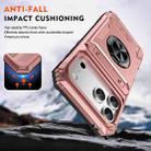 For iPhone 17 Pro Max TPU+PC Shockproof Card Phone Case with Metal Ring Holder(Rose Gold) - 3