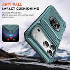 For iPhone 17 Pro Max TPU+PC Shockproof Card Phone Case with Metal Ring Holder(Green) - 3