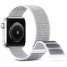 For Apple Watch Series 8 41mm Dual Hook and Loop Nylon Watch Band(Seashell) - 1