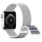 For Apple Watch Series 7 45mm Dual Hook and Loop Nylon Watch Band(Seashell) - 1