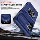 For Samsung Galaxy A14 TPU+PC Shockproof Card Phone Case with Metal Ring Holder(Blue) - 3
